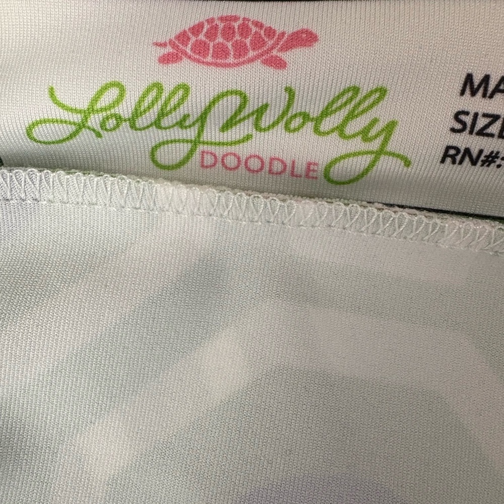 Lolly Wolly Doodle Navy and Lime Geometric Dress - Picture 3 of 3